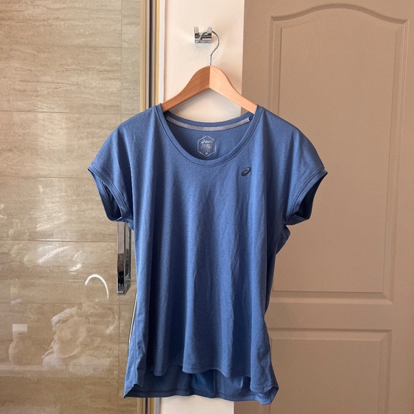 ASICS quick dry training t-shirt - Capsleeve Top in blue - Picture 2 of 4